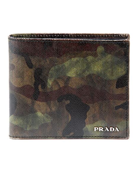 camo prada wallet|Prada Camo Wallet with Money Clip .